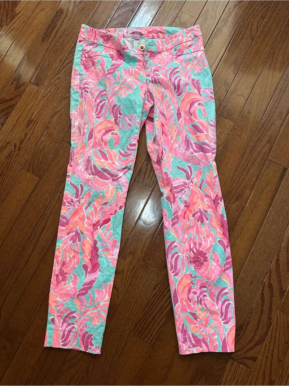 Lilly Pulitzer Poolside Blue Love Birds Kelly Pant - Picture 2 of 5